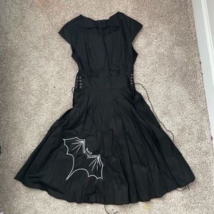 Black tight waist bat dress SIZE SMALL